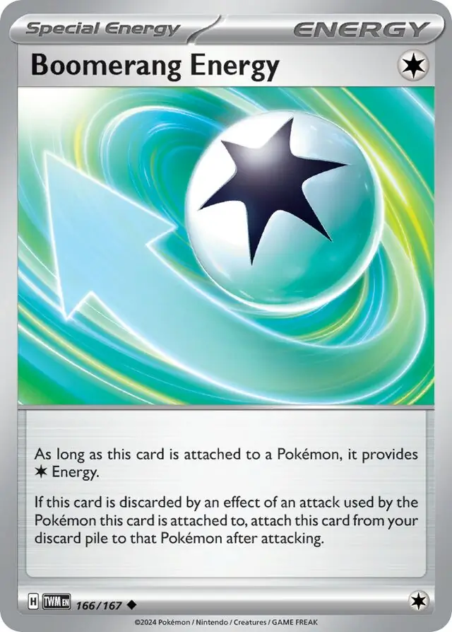 Boomerang Energy Pokemon card from Twilight Masquerade
