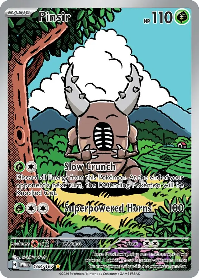 Pinsir Pokemon card from Twilight Masquerade
