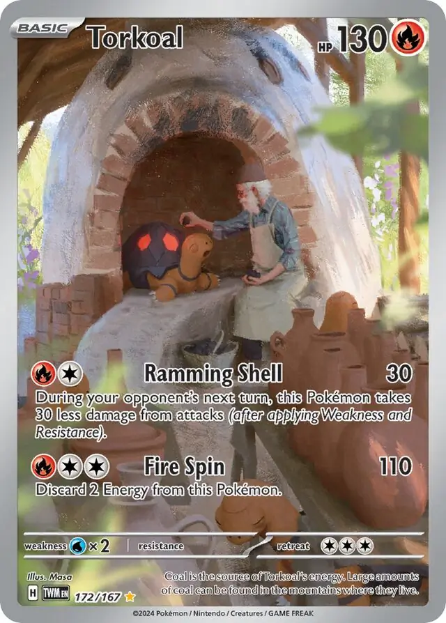 Torkoal Pokemon card from Twilight Masquerade