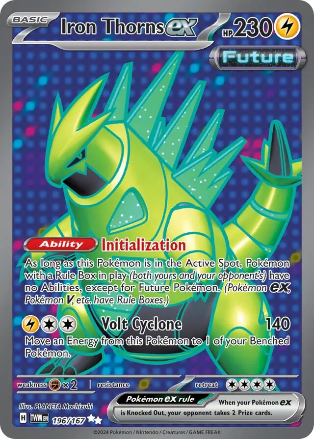 Iron Thorns ex Pokemon card from Twilight Masquerade