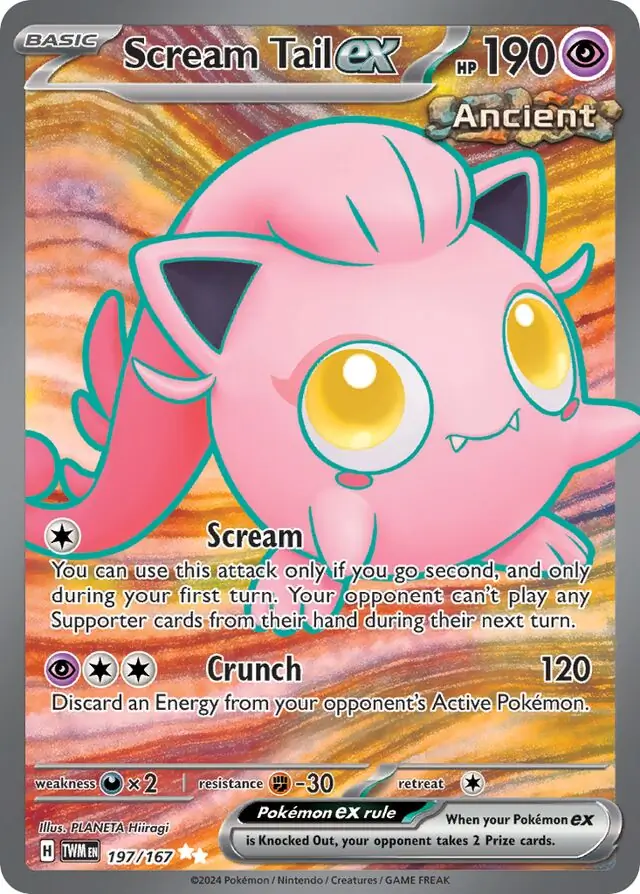 Scream Tail ex Pokemon card from Twilight Masquerade