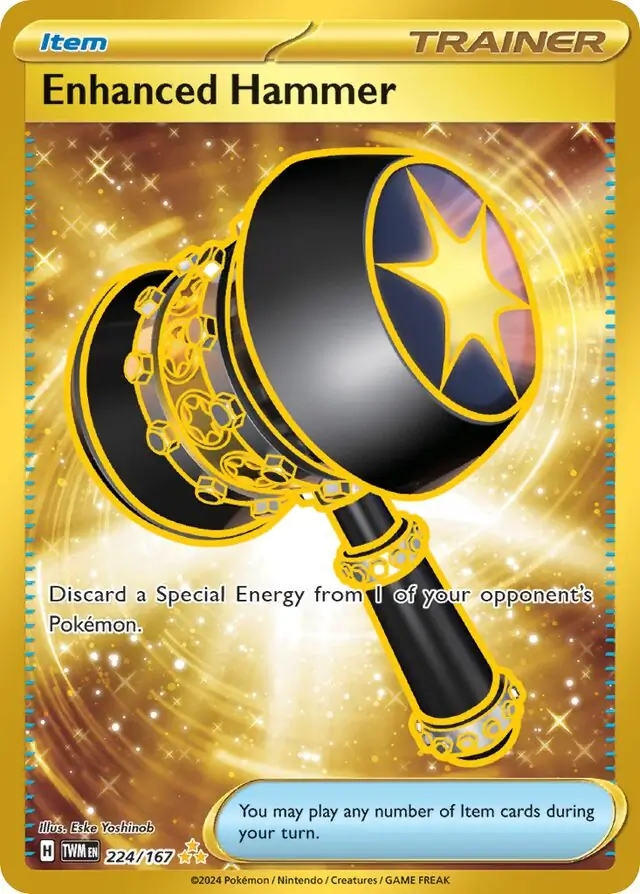 Enhanced Hammer Pokemon card from Twilight Masquerade