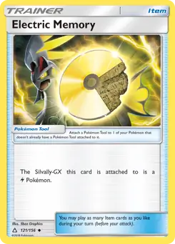 Electric Memory Pokemon card from Ultra Prism