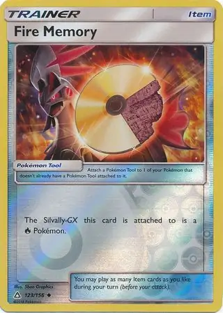 Fire Memory Reverse Holo Pokemon card from Ultra Prism