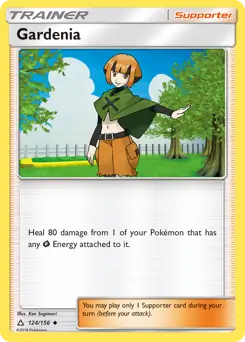 Gardenia Pokemon card from Ultra Prism