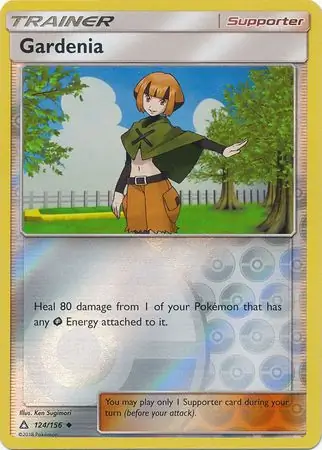 Gardenia Reverse Holo Pokemon card from Ultra Prism