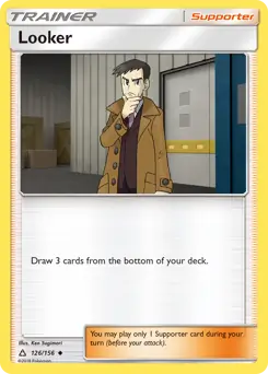 Looker Pokemon card from Ultra Prism