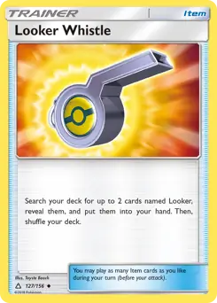 Looker Whistle Pokemon card from Ultra Prism