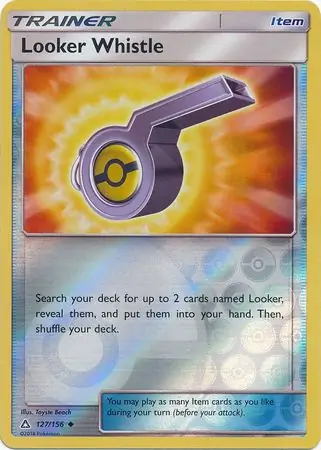 Looker Whistle Reverse Holo Pokemon card from Ultra Prism