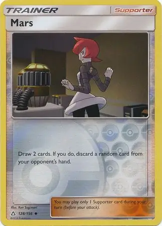 Mars Reverse Holo Pokemon card from Ultra Prism