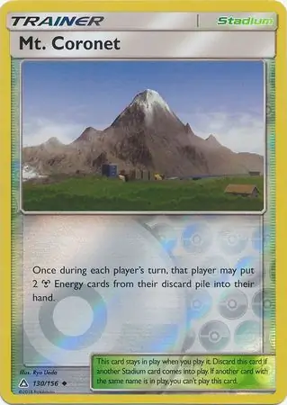 Mt. Coronet Reverse Holo Pokemon card from Ultra Prism