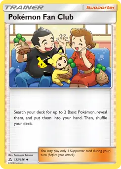 Pokemon Fan Club Pokemon card from Ultra Prism