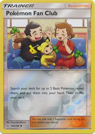 Pokemon Fan Club Reverse Holo Pokemon card from Ultra Prism