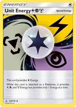Unit Energy LPM Pokemon card from Ultra Prism