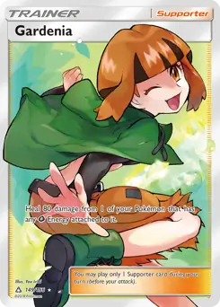 Full Art Gardenia Pokemon card from Ultra Prism