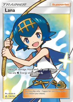 Full Art Lana Pokemon card from Ultra Prism