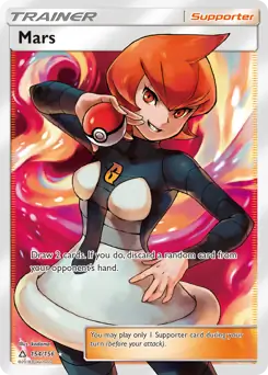 Full Art Mars Pokemon card from Ultra Prism