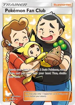 Full Art Pokemon Fan Club Pokemon card from Ultra Prism