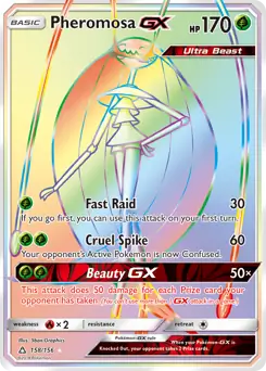 Pheromosa GX Secret Pokemon card from Ultra Prism
