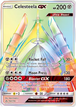 Celesteela GX Secret Pokemon card from Ultra Prism