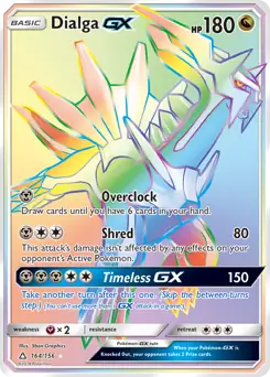 Dialga GX Secret Pokemon card from Ultra Prism