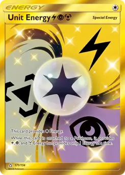 Unit Energy Secret Pokemon card from Ultra Prism