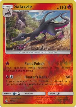 Salazzle Reverse Holo Pokemon card from Ultra Prism