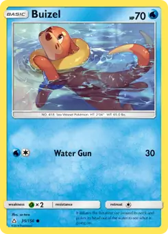 Buizel Pokemon card from Ultra Prism