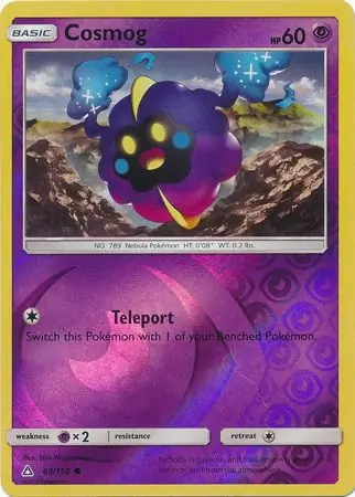 Cosmog Reverse Holo Pokemon card from Ultra Prism