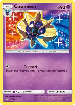 Cosmoem Pokemon card from Ultra Prism