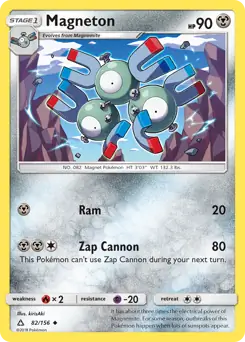 Magneton Pokemon card from Ultra Prism