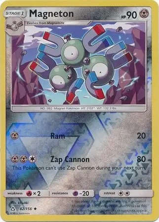 Magneton Reverse Holo Pokemon card from Ultra Prism