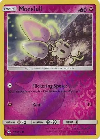 Morelull Reverse Holo Pokemon card from Ultra Prism