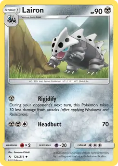Lairon Pokemon card from Unbroken Bonds