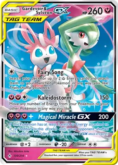 Gardevoir & Sylveon GX Pokemon card from Unbroken Bonds