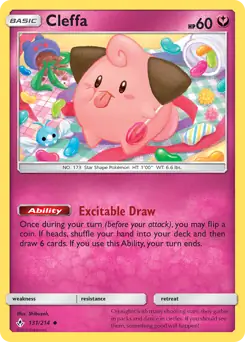 Cleffa Pokemon card from Unbroken Bonds