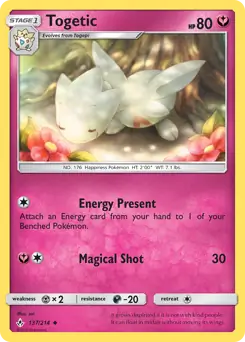Togetic Pokemon card from Unbroken Bonds