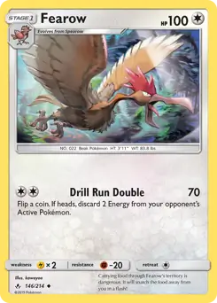Fearow Pokemon card from Unbroken Bonds