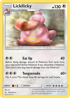 Lickilicky Pokemon card from Unbroken Bonds