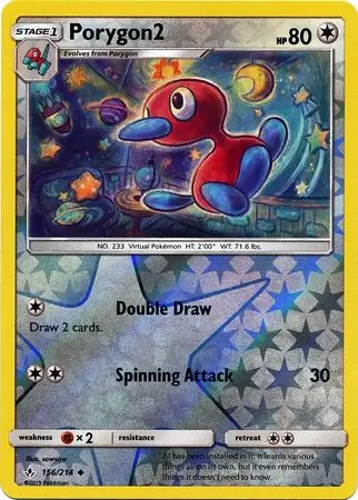 Porygon2 Reverse Holo Pokemon card from Unbroken Bonds