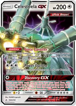 Celesteela GX Pokemon card from Unbroken Bonds