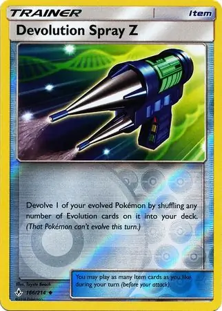 Devolution Spray Z Reverse Holo Pokemon card from Unbroken Bonds