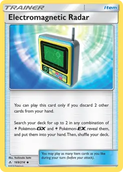 Electromagnetic Radar Pokemon card from Unbroken Bonds
