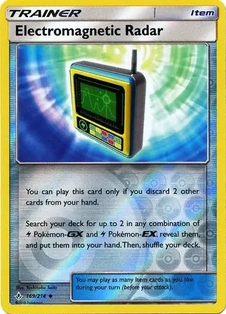 Electromagnetic Radar Reverse Holo Pokemon card from Unbroken Bonds
