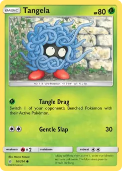 Tangela Pokemon card from Unbroken Bonds