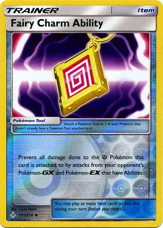Fairy Charm Ability Reverse Holo Pokemon card from Unbroken Bonds