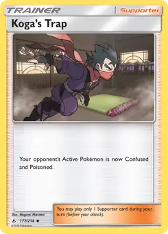 Koga's Trap Pokemon card from Unbroken Bonds