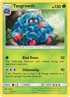 Tangrowth Pokemon card from Unbroken Bonds