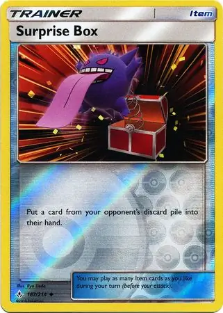 Surprise Box Reverse Holo Pokemon card from Unbroken Bonds