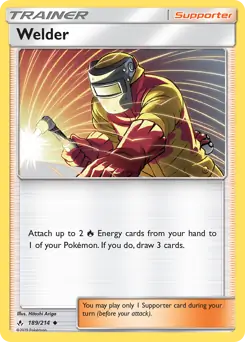 Welder Pokemon card from Unbroken Bonds